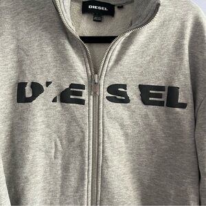 Diesel zip up sweatshirt grey men’s medium jacket